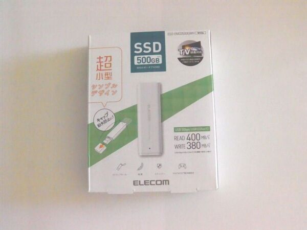 エレコム ELECOM SSD 外付けポータブルSSD ESD-EMC0500GWH 500GB 未開封新品