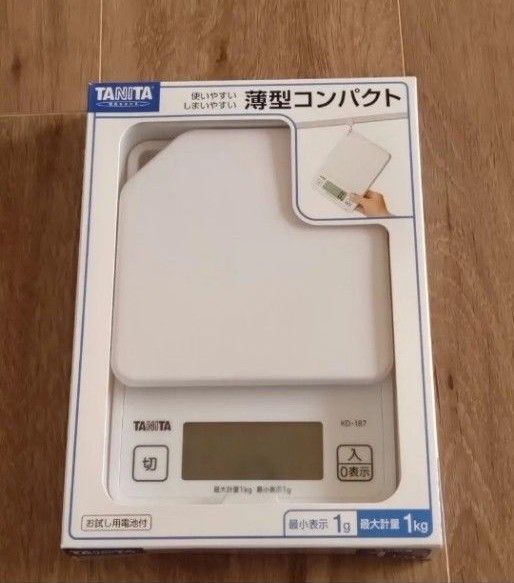 【タニタ】デジタルクッキングスケール KD187WH 1台