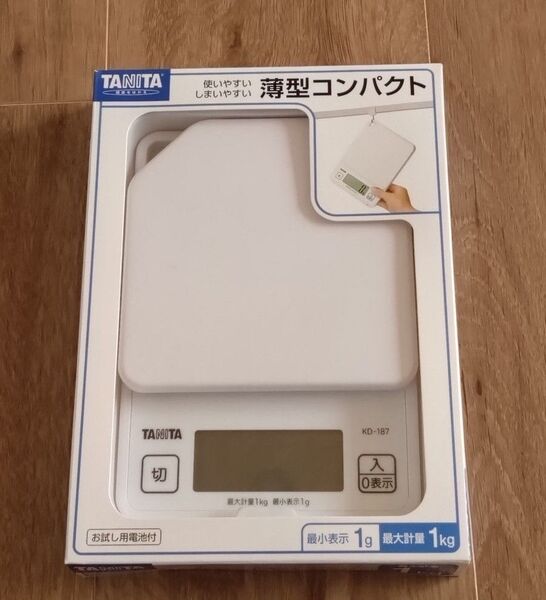 【タニタ】デジタルクッキングスケール KD187WH 1台 はかり 計量器 キッチン 料理 キッチンスケール 電子