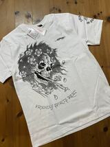 ★ ED HARDY エド　ハーディー　半袖プリントTシャツ　白　LL 新品　0748 ドクロ_画像1