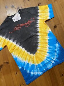 ★ ED HARDY エド　ハーディー　半袖プリントTシャツ　タイダイ　L 新品　0741 ロゴ　3