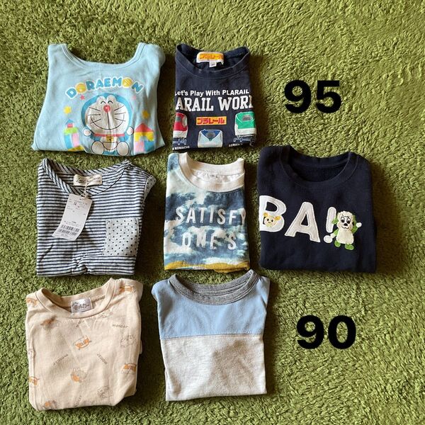 子供服まとめ売り 長袖ロンT 半袖Tシャツ トレーナー 90〜95