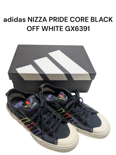 値下げadidas "Nizza Pride GX6391" CORE BLACK/OFF WHITE 23cm