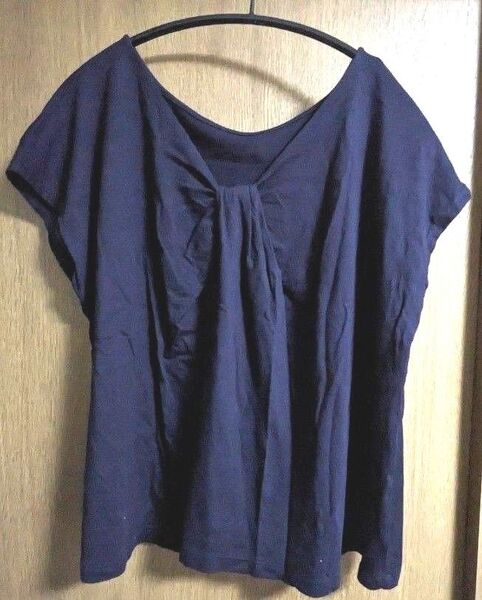 ユニクロ UNIQLO カットソー 半袖 黒 ネイビー トップス L