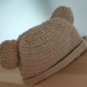 手編み ニット帽子 赤ちゃん ハンドメイド