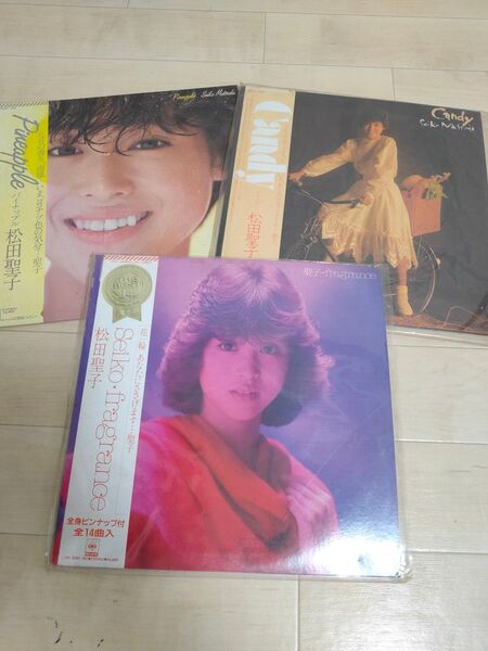 松田聖子 【送料無料】3作セット レトロ LP Seiko レコード 松田 聖子