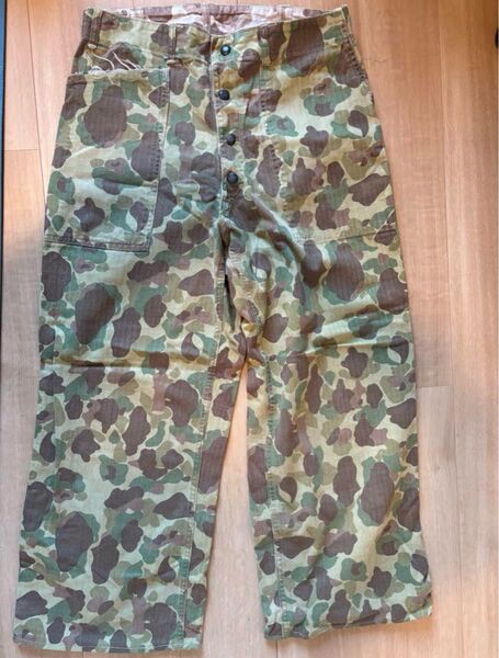 ヴィンテージ 美品 40’s USMC ダックハンターカモ P-42 1st