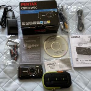 PENTAX Optio W90 防水デジタルカメラ ブラック