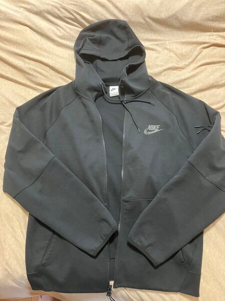 NIKE テックフリース パーカー ブラック XXL