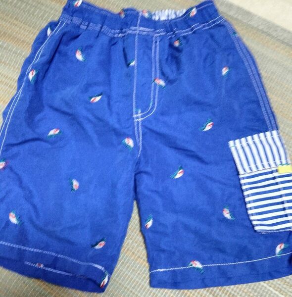 キッズ 海水ハーフパンツ120 サメデザイン