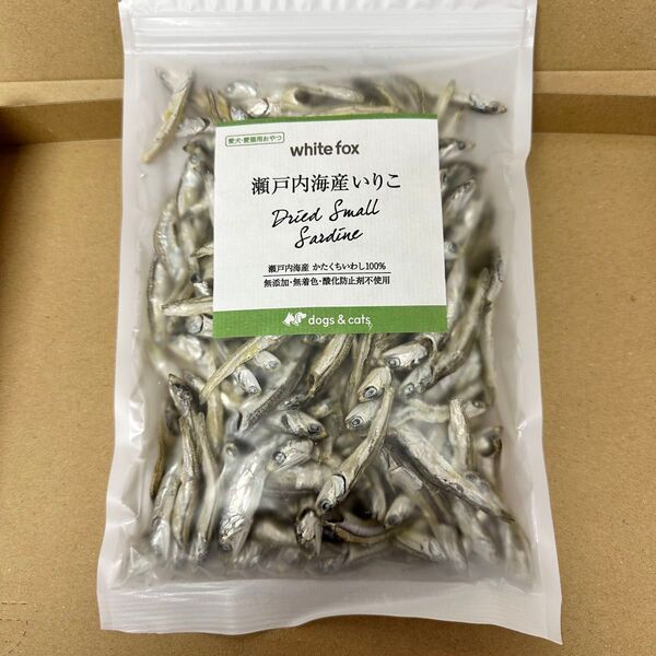 ホワイトフォックス 瀬戸内海産物おやつ いりこ 100g 愛犬 愛猫用 天然 国産 小魚 手作りごはん トッピング