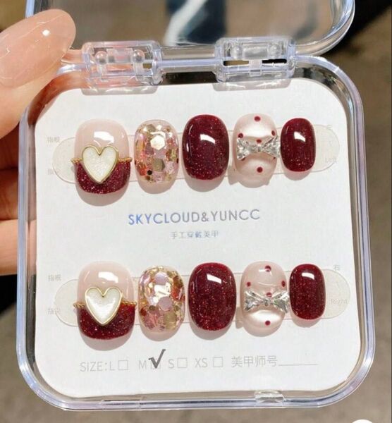 ネイルチップ ハート