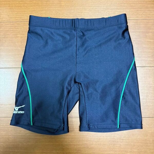 ミズノ 水着ネイビー×グリーン メンズ M