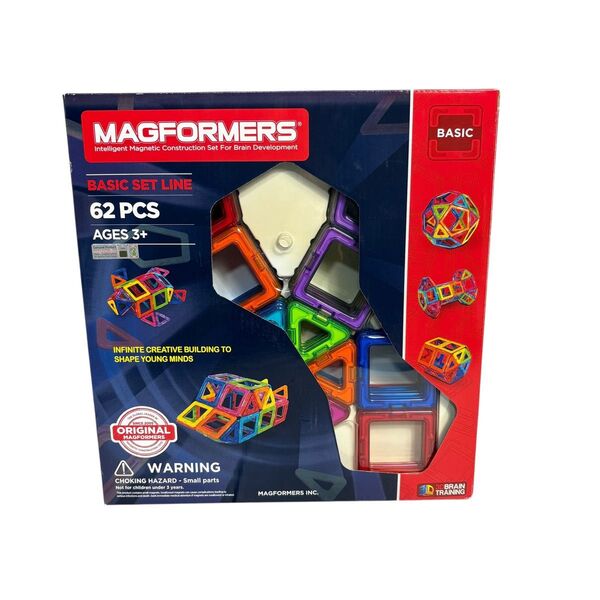 マグ・フォーマー ボーネルンド ベーシック 62ピース マグネット ブロック MAGFORMERS
