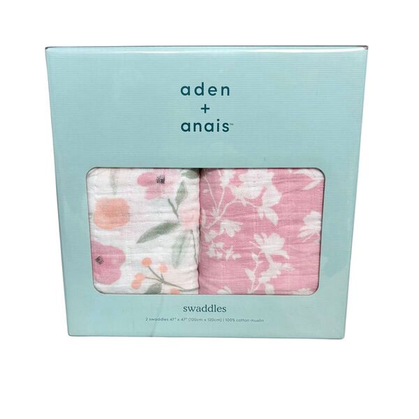 aden+anais スワドル 2枚 モスリンコットン