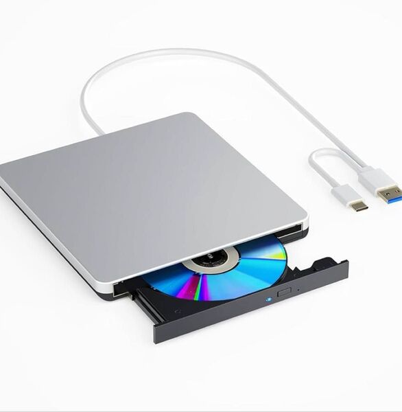 外付けDVD/CD 再生ドライブUSB3.0 対応可 Window/Mac OS対応