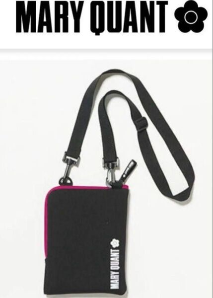 【新品】MARY QUANT ノベルティ ネオプレーンミニショルダーバッグ※ ★お値下げ不可★