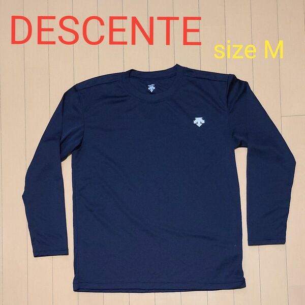 DESCENTE デサント ロンT 長袖 Tシャツ Mサイズ ネイビー