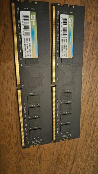 Silicon Power DDR4-3200 16GBメモリ 2枚セット