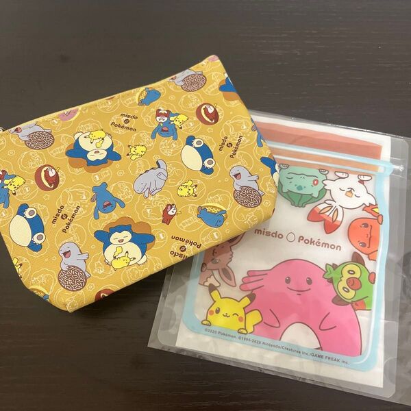 ミスド ポケモン コラボ ポーチ&ジッパーバッグ 2個セット