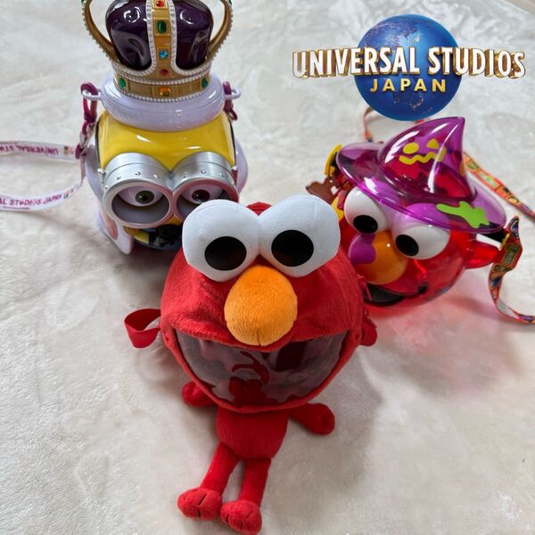 【まとめ売り】USJ ユニバ ポップコーンケース バケツ エルモ ミニオン