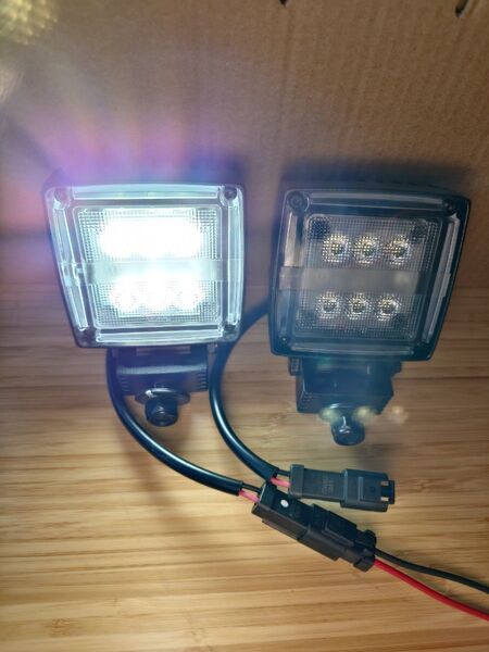 NORDIC LIGHTS 高輝度LEDライト 2個セット IP68 ワークライト 作業灯 DC12V-24V 19w