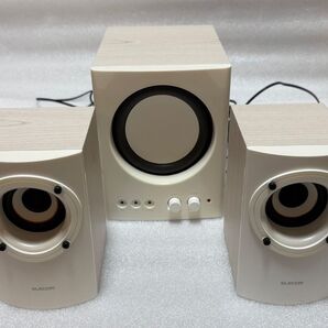 ELECOM 2.1chマルチメディアスピーカー ホワイト MS-131WH