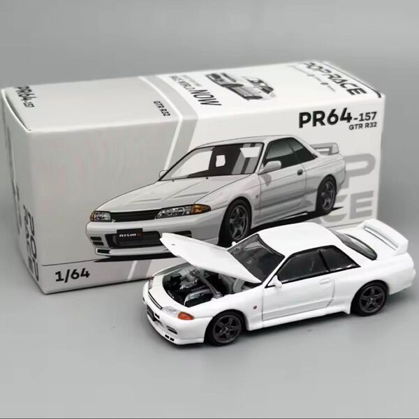 相場最安値 ポップレース 1/64 日産 スカイライン GT-R ニスモ R32