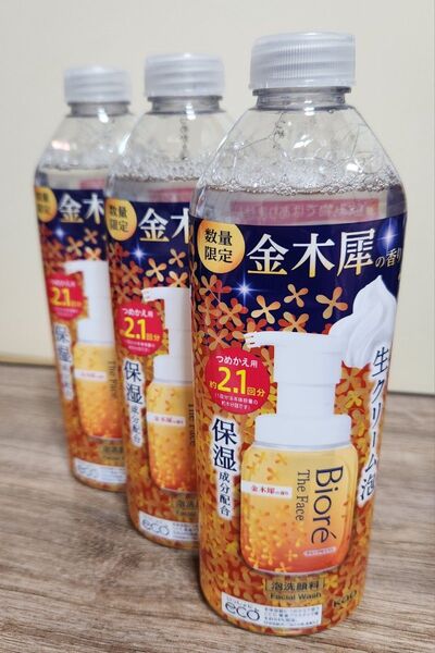 【新品】花王 ビオレ ザフェイス 泡洗顔料 ディープモイスト 金木犀の香り つめかえ用 340ml