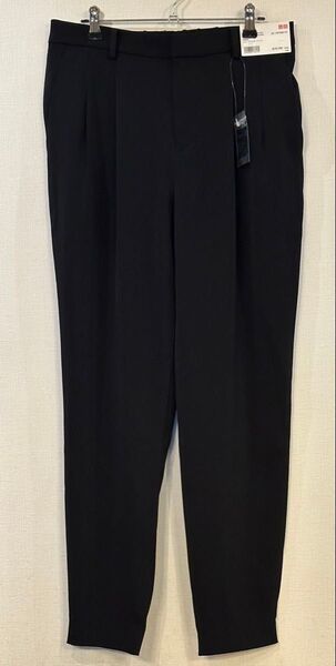 新品◆ユニクロ ドレープジョガーパンツ Lサイズ 丈長め 黒