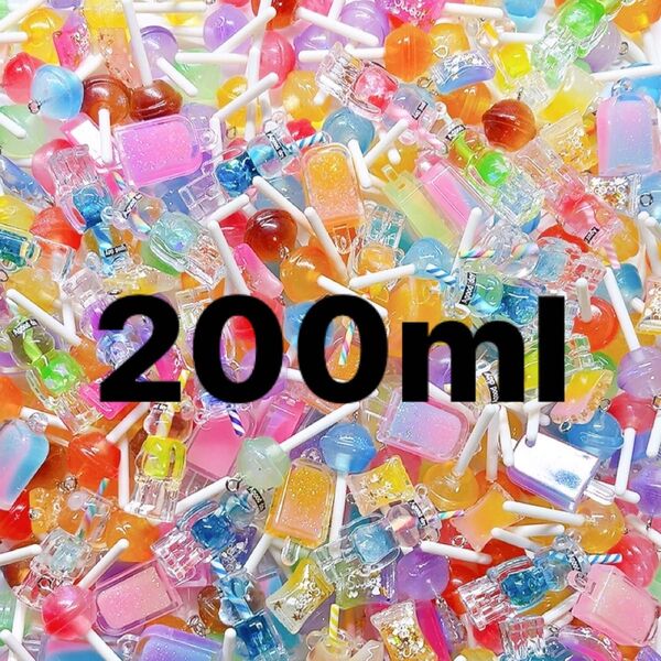 アクリルチャームペンダント mix・200ml・ハンドメイドストラップ作成夜光・デコレーション材料デコパーツ