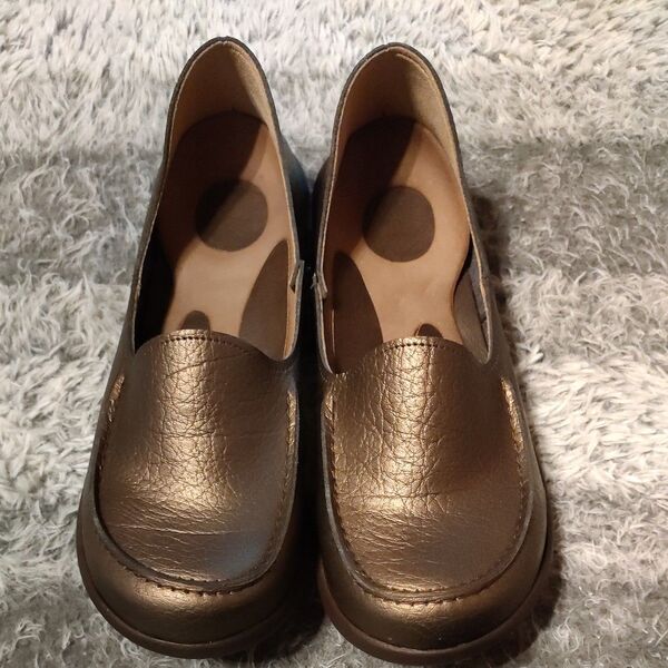 【新品】リゲッタRe:getA ドライビング ローファー SS 21〜21.5㎝キッズでも。日本製 コロンとしたデザイン。森ガール