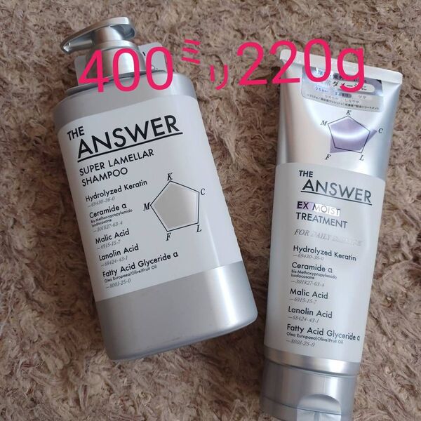 ジアンサー THE ANSWER スーパーラメラシャンプー EXモイストトリートメントセット