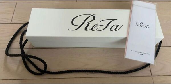 リファ ReFa ストレートアイロンプロ ホワイト 空箱 取扱説明書 ラッピング袋付き