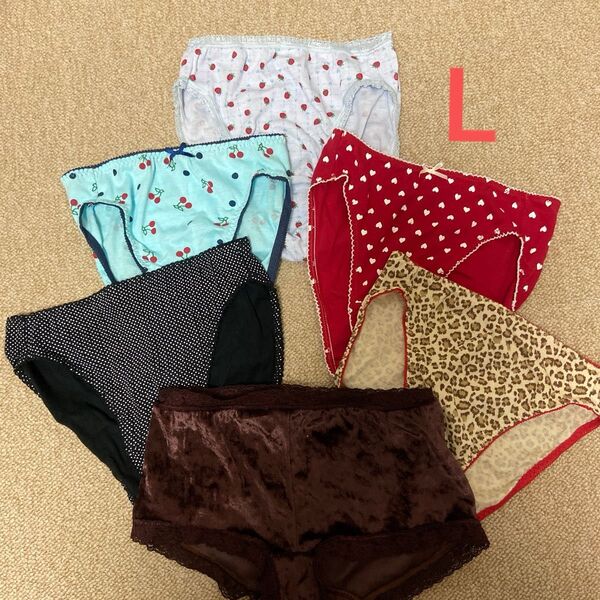 未使用レディース ショーツ 6点 まとめ売り Lサイズ 下着 パンツ