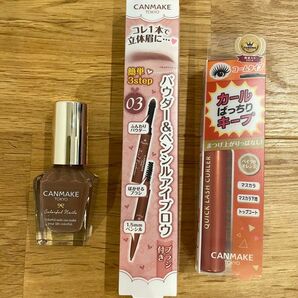 キャンメイク 3in1アイブロウ 03 クイックラッシュカーラー BO ベイクドオレンジ カラフルネイルズ N15 CANMAKE