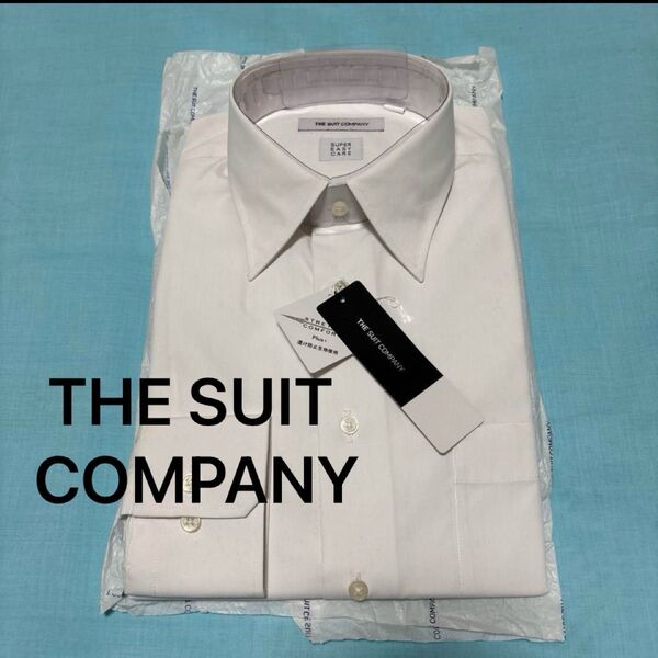 未使用品★39-82 THE SUIT COMPANY ワイシャツM ホワイト 透け防止生地