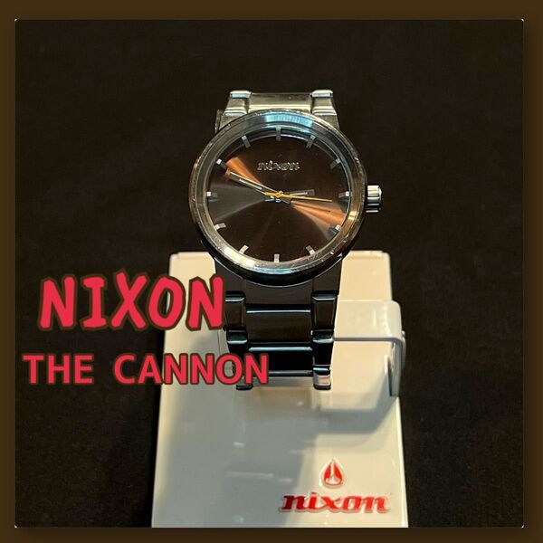 NIXON ニクソン THECANNON 腕時計 クォーツ SEIKO CITIZEN メンズ 時計 美品 ステンレススチール