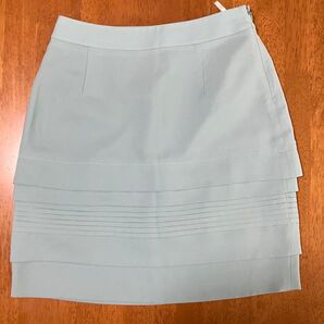 PROPORTION ミントグリーン ライトグリーン ミニスカート ティアード ハイウエスト