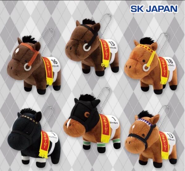 サラブレッドコレクション マスコットボールチェーン27 全6種 馬 競馬 ぬいぐるみ