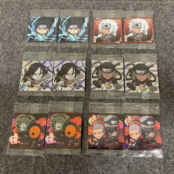 にふぉるめーしょん NARUTO ナルト疾風伝 忍界シールウエハースvol.4 サスケ 自来也 大蛇丸 ヒルゼン 飛段角都ゼツトビ