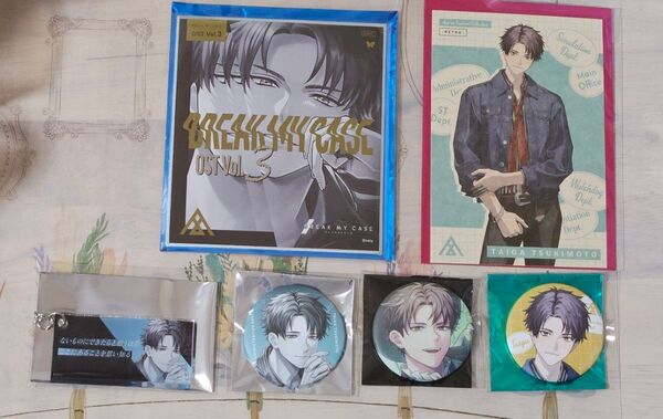 ブレマイ「6点セット 槻本大河 AGF2024 アニバ」ブレイクマイケース リリックキーホルダー 色紙 缶バッジ ポストカード