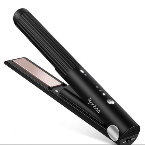 ヘアアイロン ポータブル USB充電式 ミニヘアアイロン ルアンボー コードレス