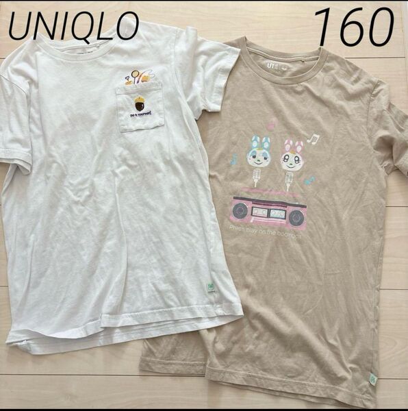 UNIQLO あつまれどうぶつの森 半袖Tシャツ 160 2枚セット 半袖 ユニクロ UT