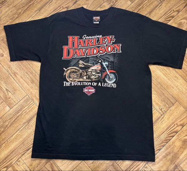 HARLEY-DAVIDSON Tシャツ 半袖 黒XL