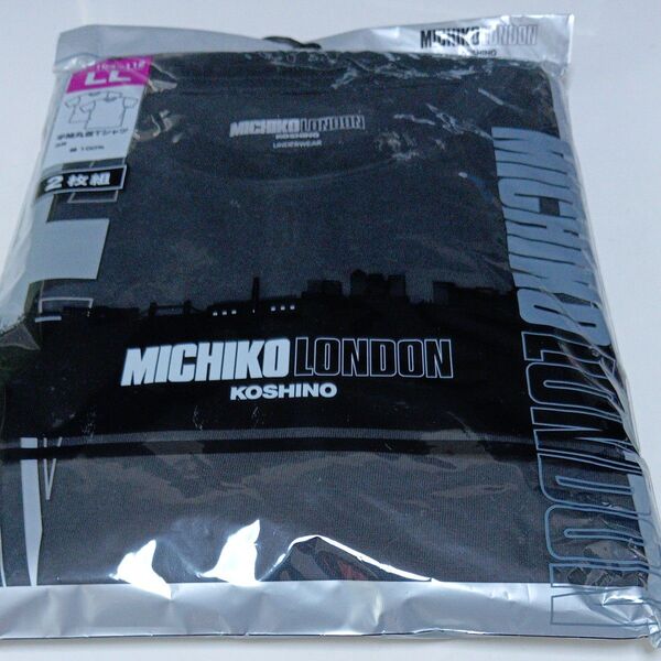 【2枚】 半袖丸首 インナーシャツ LL 新品 ミチコロンドン