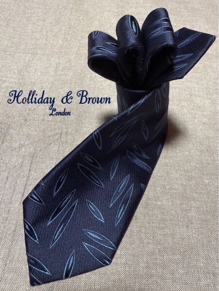 Holliday & Brown/ホリデー&ブラウン/アーカイブ柄/BEAMS F 別注品/ネイビー