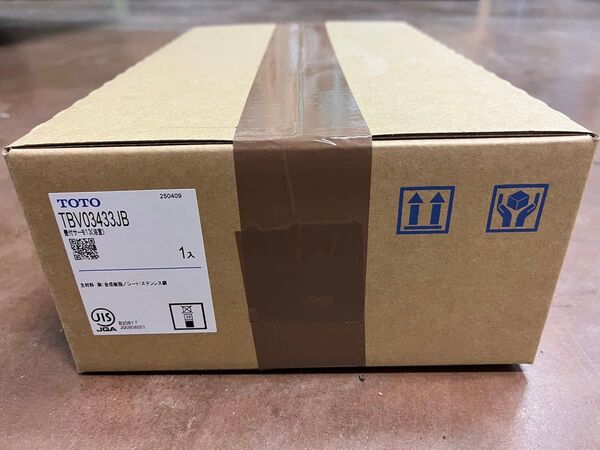 TOTO 浴室用 壁付サーモスタット混合栓 TBV03433JB シャワーヘッド、シャワーホース、シャワーフック付きです!