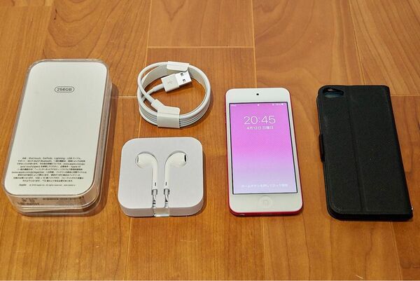 【ほぼ新品】Apple iPod touch 第7世代 256GB ピンク MVJ82J/A バッテリー良好 ガラスフィルム付