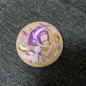 おジャ魔女どれみ 刺繍缶バッジ おんぷちゃん